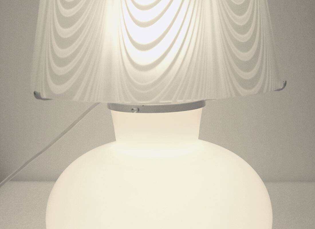 Large Murano glass table lamp Fenicio, 1950s