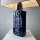 Danish blue ceramic table lamp by Désirée Stentoj, 1960.