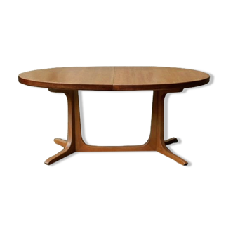 Baumann oval extendable table 2 extensions vintage 1960