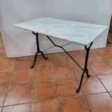 Bistro table with marble top