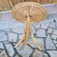 Vintage tripod rattan and wicker table