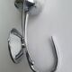 Pair of vintage tulip shaped globe chrome wall sconces