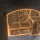 Bamboo and rattan shelf, designer and vintage, to hang or place