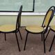 Lot of 4 black bistro chairs