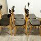 Set of 6 restored Luterma "banana" chairs