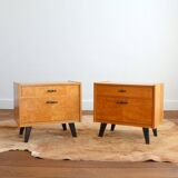 Pair of vintage 1960s bedside tables