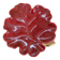 Red/burgundy ceramic leaf pocket emptier with gold trim Verceram