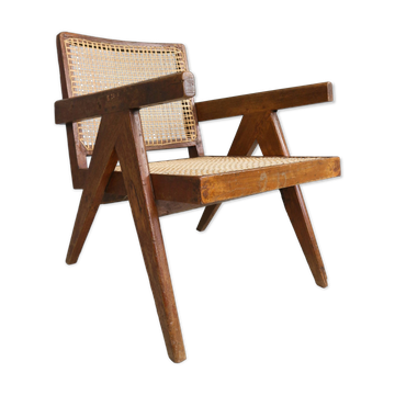 Pierre Jeanneret PJ-SI-29-A Easy Cane Chair / Authentic Mid-Century Modern
