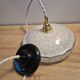 Suspension globe en verre des années 50
