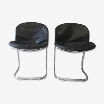 Pair of chairs Gastone Rinaldi Sabrina