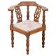 Vintage Danish Oak Corner Chair, 1940s