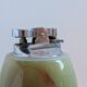 Vintage green onyx table lighter – 1970s style