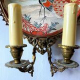 Pair of porcelain sconces from The Meiji period