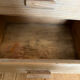 Vintage 5-drawer chest of drawers in waxed solid pine.