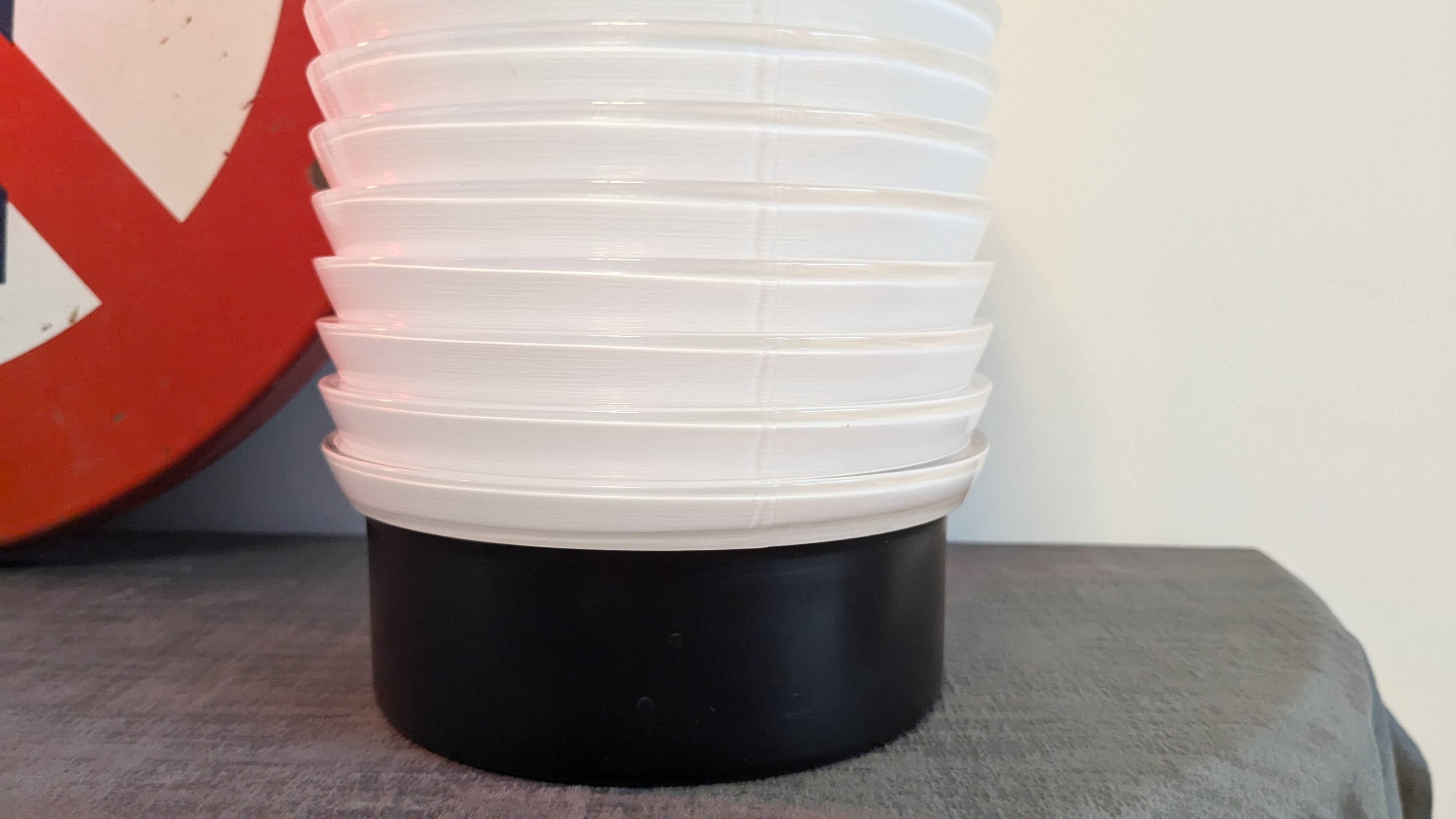 Black and white vintage design vase