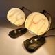 Pair of bauhaus art deco lamps 30s