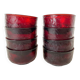Vintage tinted glass bowls