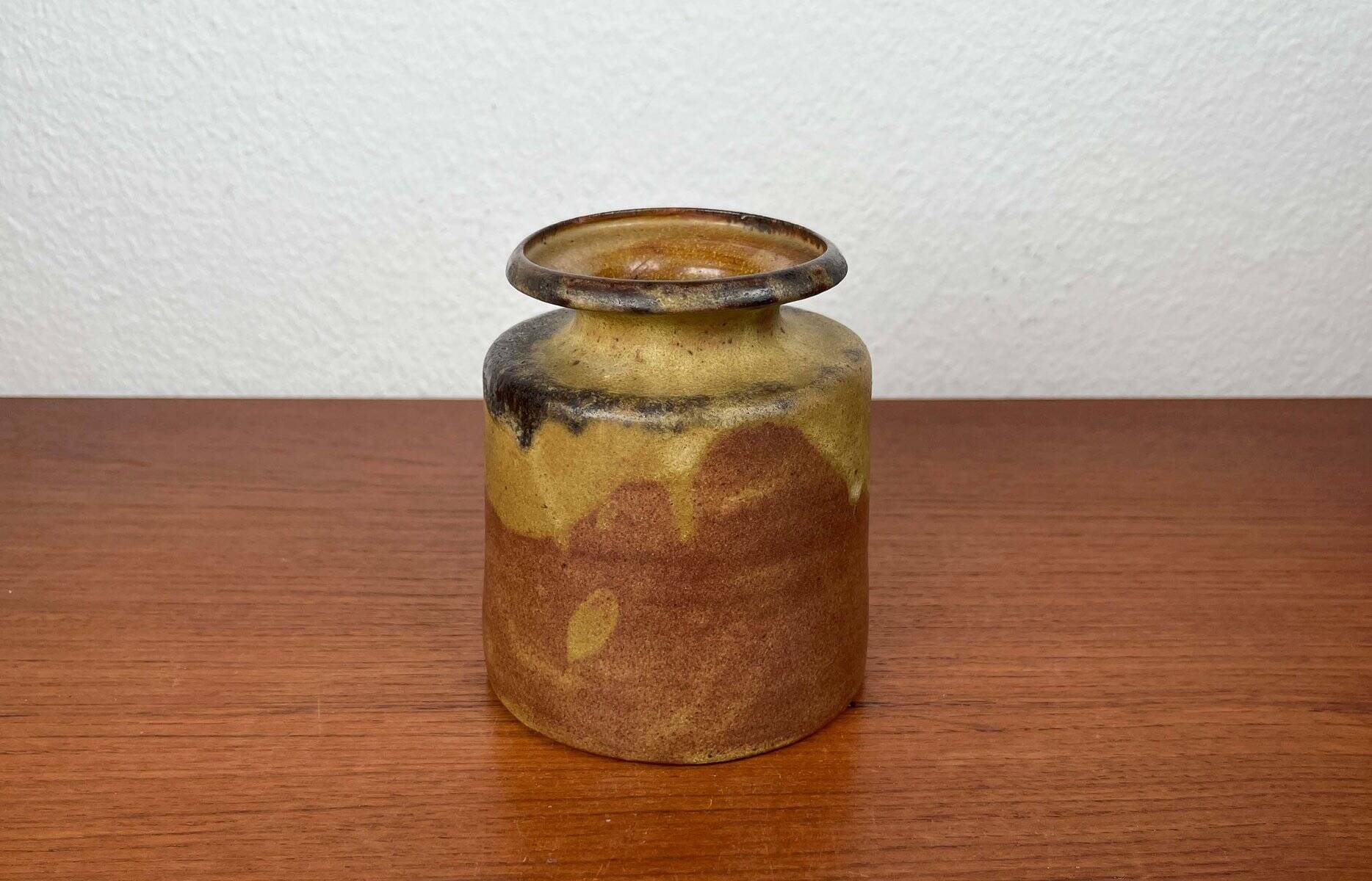 Mid-Century Modern German Studio Pottery Vase by Luise Duncker, 1960s