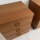 vintage teak bedside tables