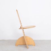 Chaises en bois ajustables Lundi-sit, Lundia années 1980.