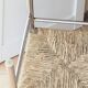 4 modernist straw chairs