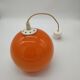 Hanging vintage space age orange ball seventies