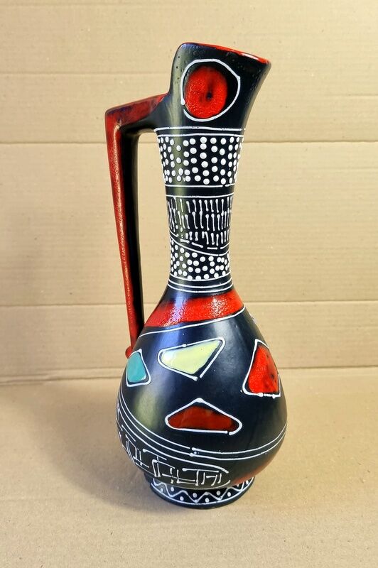 Vase Lamberto Mancnelli from Deruta Italy 50s
