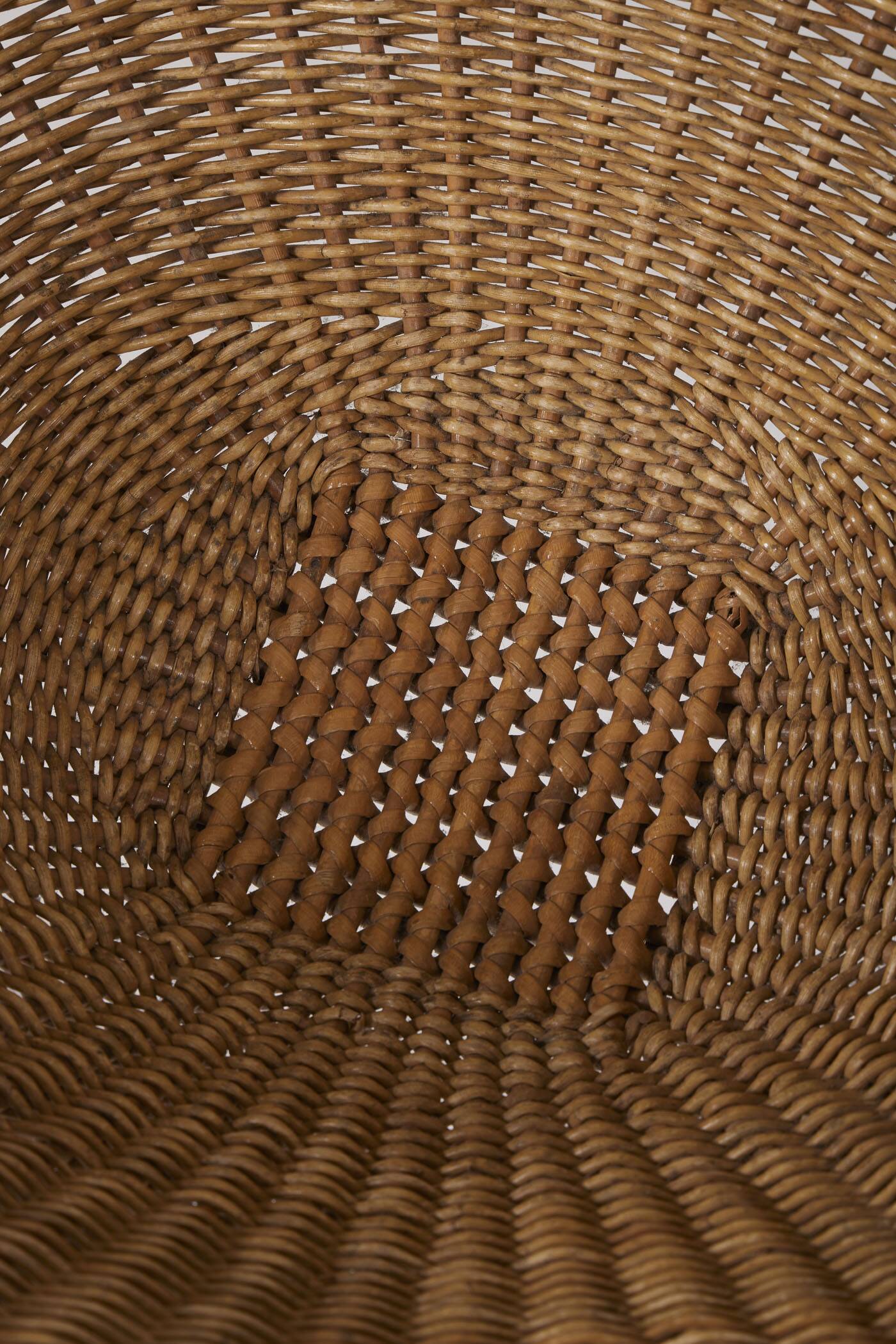 Arnold Bueno rattan and metal armchair by Mesquita
