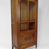 Art Deco walnut display cabinet, France, Circa 1920