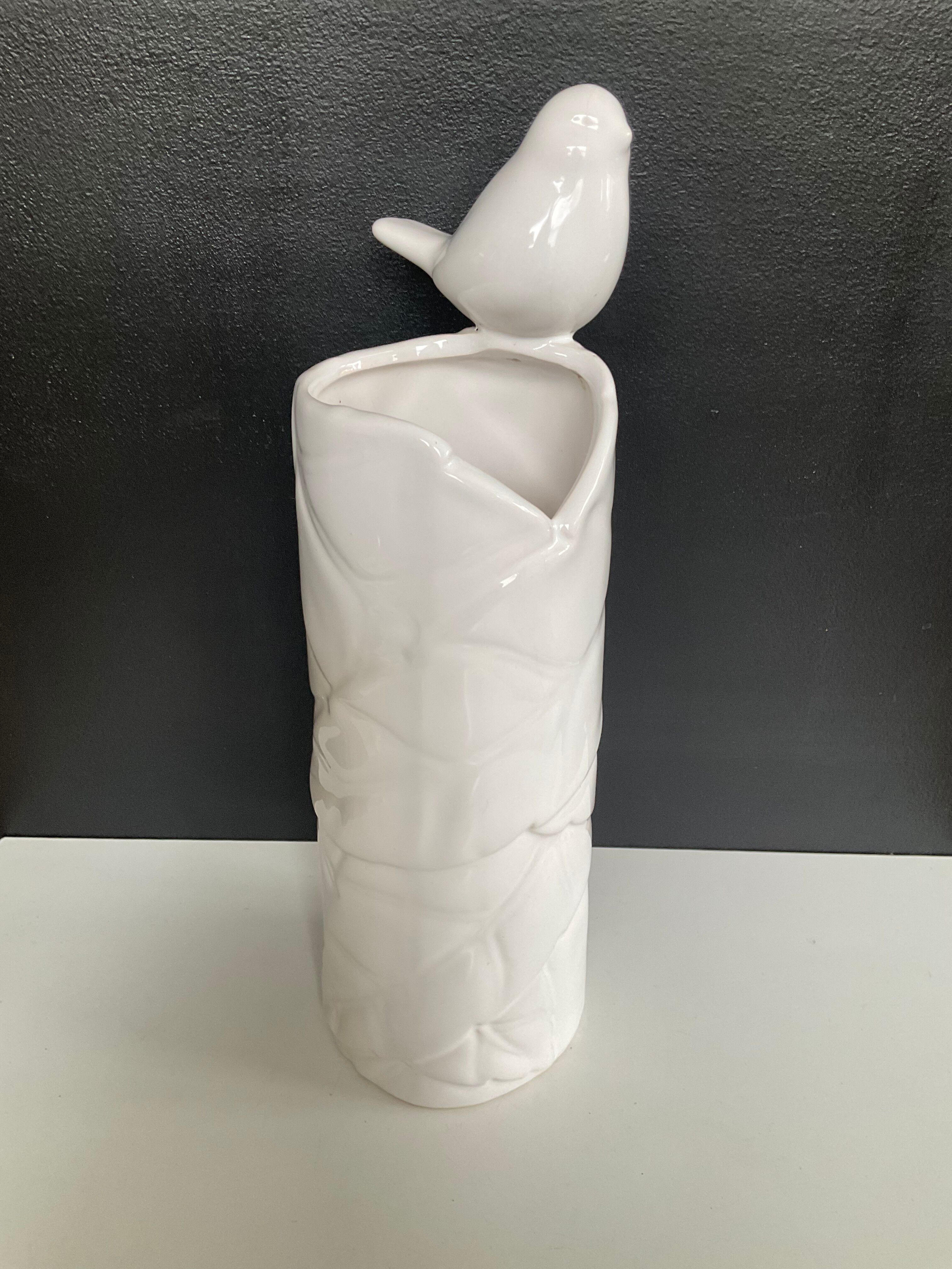 Vintage glazed ceramic vase
