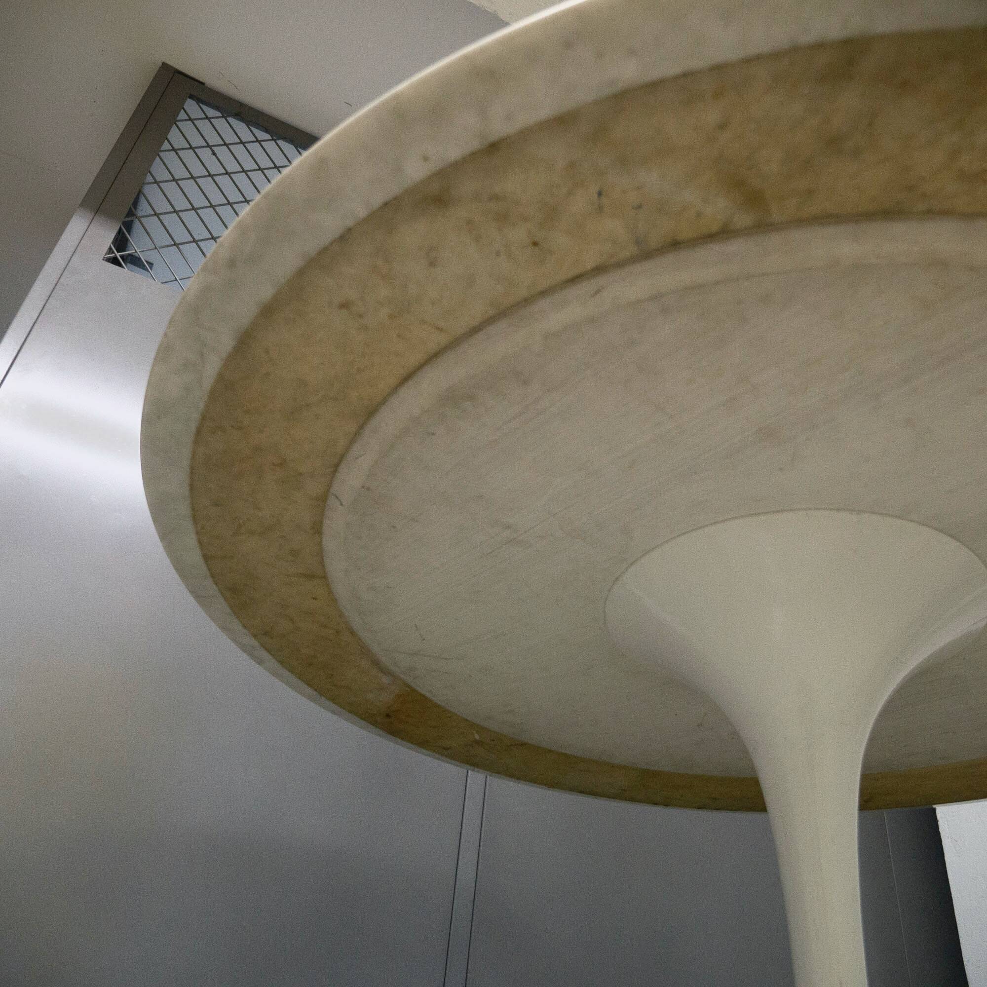 Vintage Tulip marble table by Eero Saarinen for Knoll