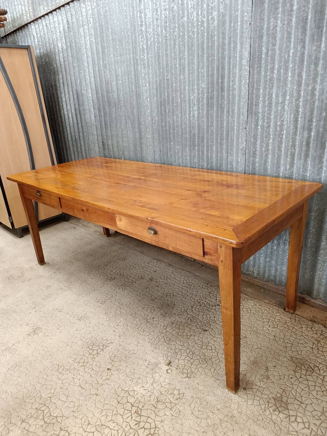 Vintage solid wood farm table