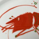 Vintage Postmodern Porcelain Plate with Subsidy Decor by René Fehr for Lengsfeld Porcelain, 1990s