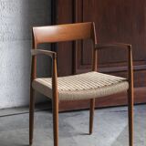 Set of 4 dining chairs, model 57, by Niels O. Moller, Denmark, 1960s