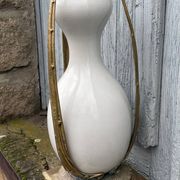 Porcelain and bronze vase
