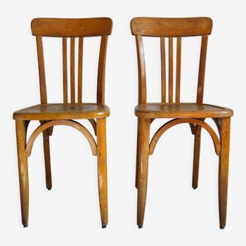 Pair of bistro chairs Stella 50s