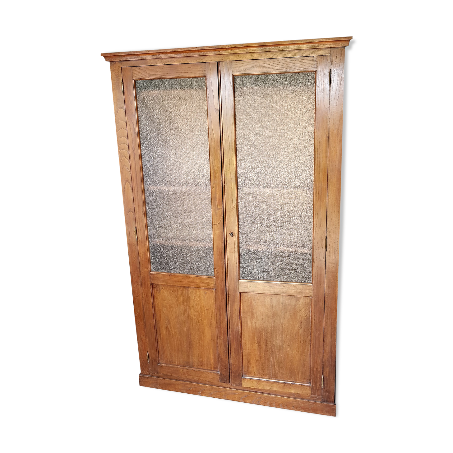 Cabinet old type pharmacy two wooden doors granitées