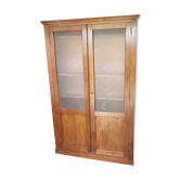 Cabinet old type pharmacy two wooden doors granitées