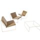 Chaises longues Kho Liang Ie 024 / table basse / Artifort 1962