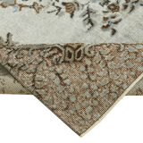 Hand-Knotted Carved Oriental 1970s 171 cm x 283 cm Grey Carpet