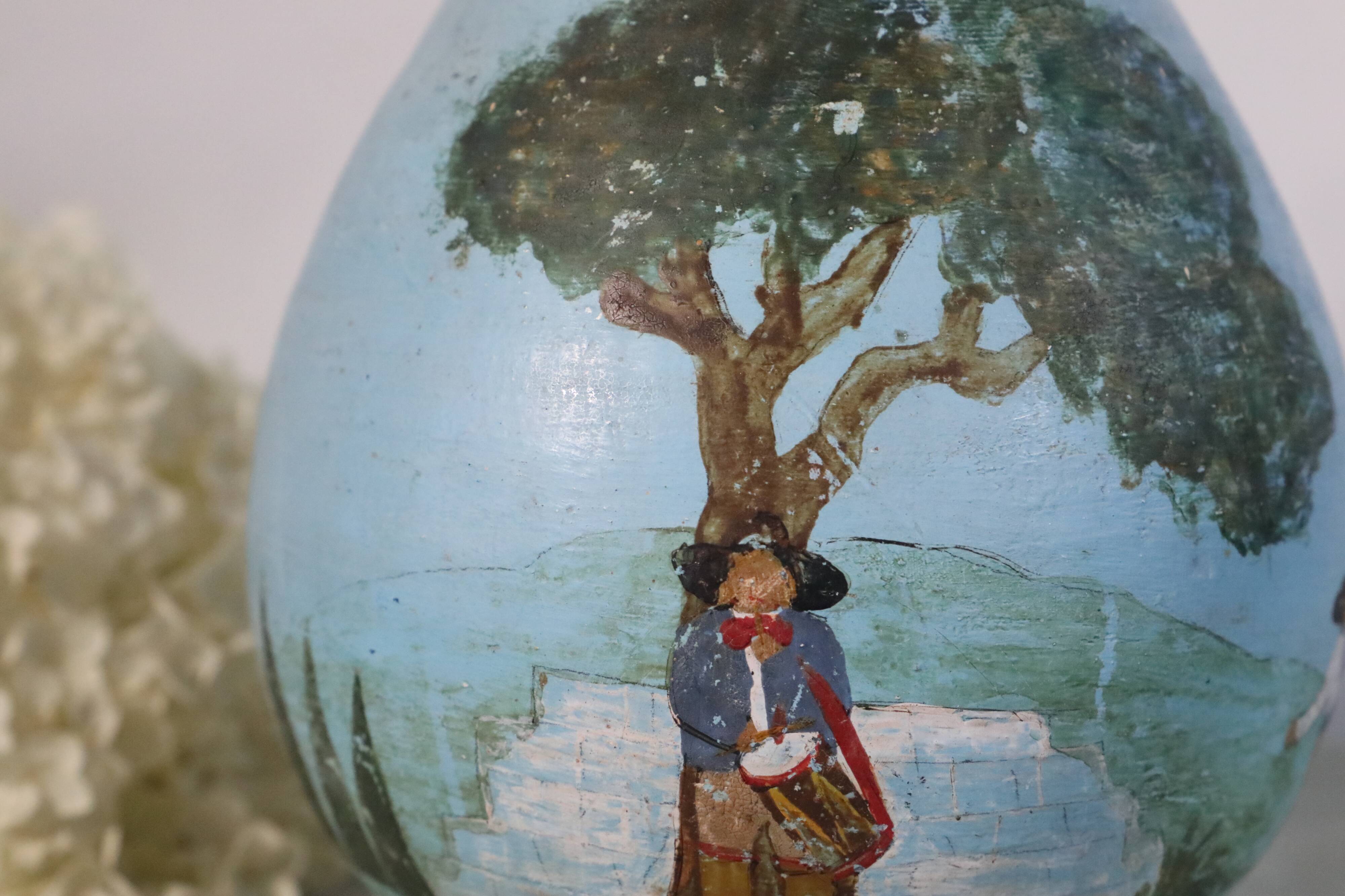 Vase, hand-painted, vintage