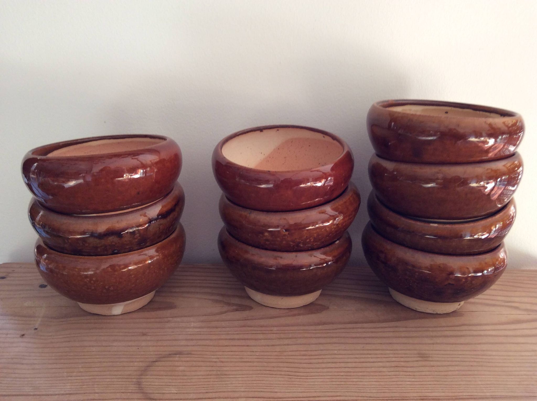 10 stoneware bowls