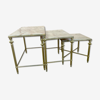 Marbled trundle table from the 60