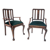 Ensemble de fauteuils de style Chippendalle, vers 1900. Après rénovation.