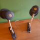 2 metal wall lights from the 60s.