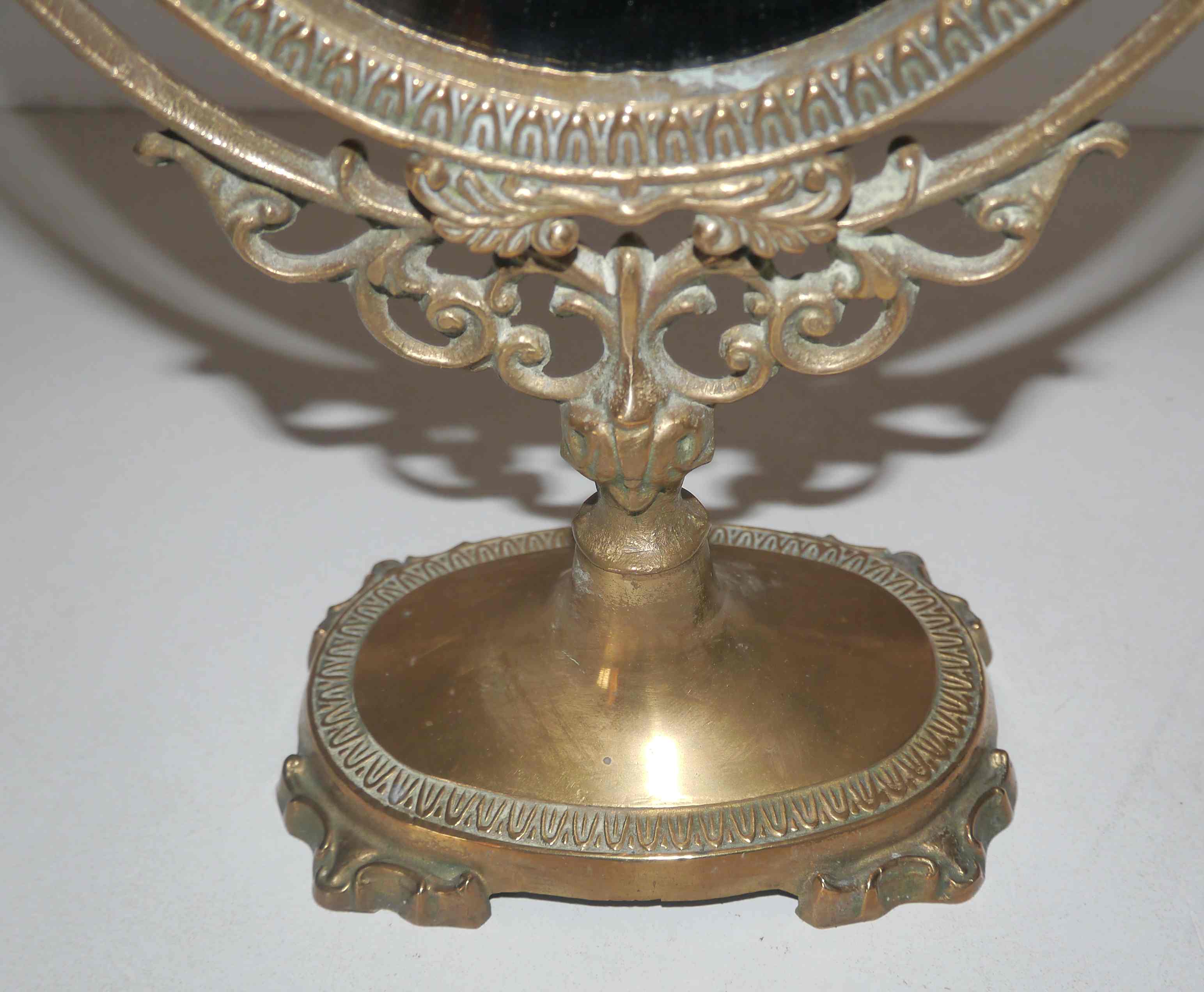 Old adjustable table mirror