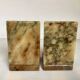 Pair of onyx marble ring bookends