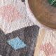 Long pastel runner rug - 492 x 88 cm