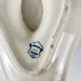 Longwy sauceboat, late 19th century "Ycho", blue ironstone