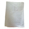 Linen sheet with monogram